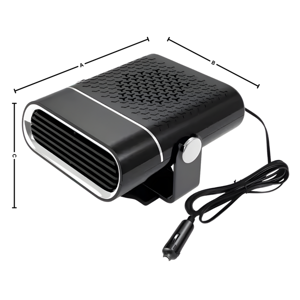 Dual Portable Car Defroster And Heater Fan For All Season Clarity