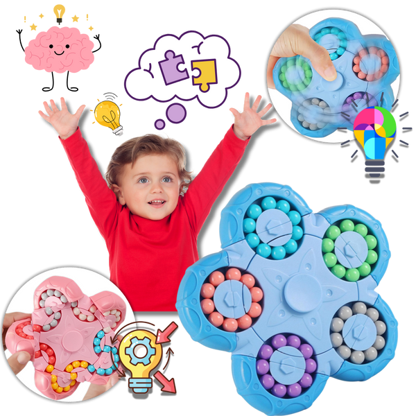 Portable Dual Function Bean Puzzle Fidget Toy for Focus and Stress Relief