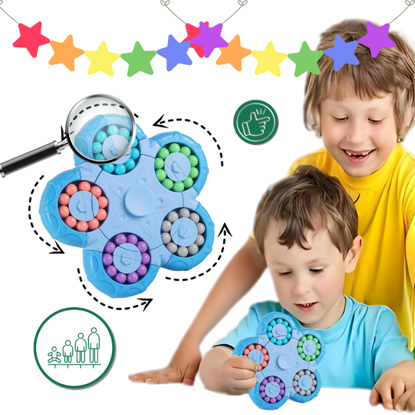 Portable Dual Function Bean Puzzle Fidget Toy for Focus and Stress Relief