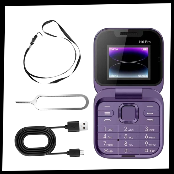 Compact Folding Dual SIM Phone With HD Camera And Long Battery Life