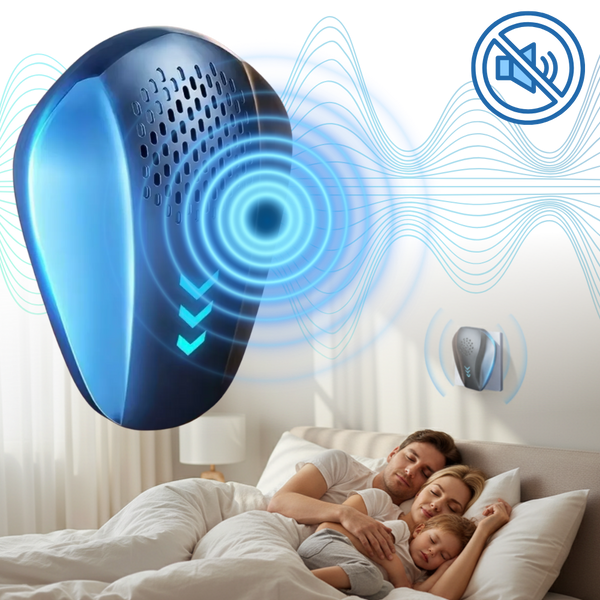 Twin Ultrasonic Pest Deterrent for Silent 360 Rodent and Insect Control