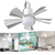 Adjustable E27 Socket Ceiling Fan Light With Remote And Timer