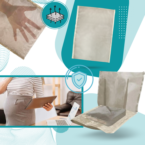 EMF and RF Shielding Cover Cloth for Routers with Breathable Fabric