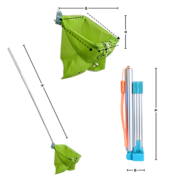 Eco Friendly Dog Pooper Scooper With Long Handle And Self Adhesive Bags