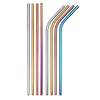 Easy Cleaning Stainless Steel Drinking Straw Set With Brushes And Bag