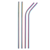 Easy Cleaning Stainless Steel Drinking Straw Set With Brushes And Bag