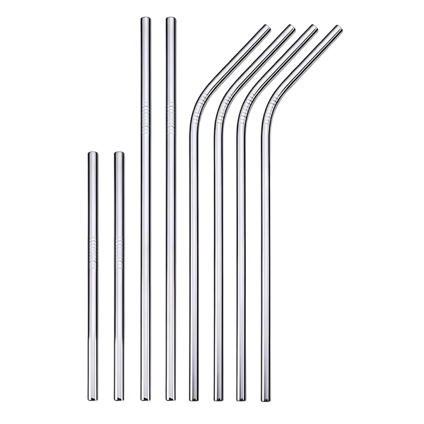 Easy Cleaning Stainless Steel Drinking Straw Set With Brushes And Bag