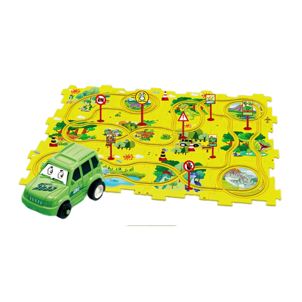Educational Electric Car Track Set For Creative STEM Play