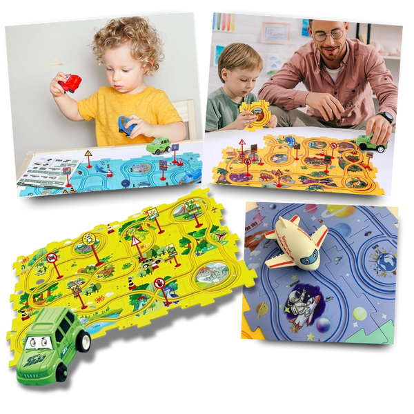 Educational Electric Car Track Set For Creative STEM Play
