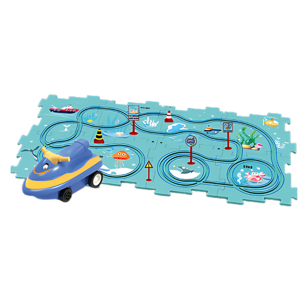 Educational Electric Car Track Set For Creative STEM Play