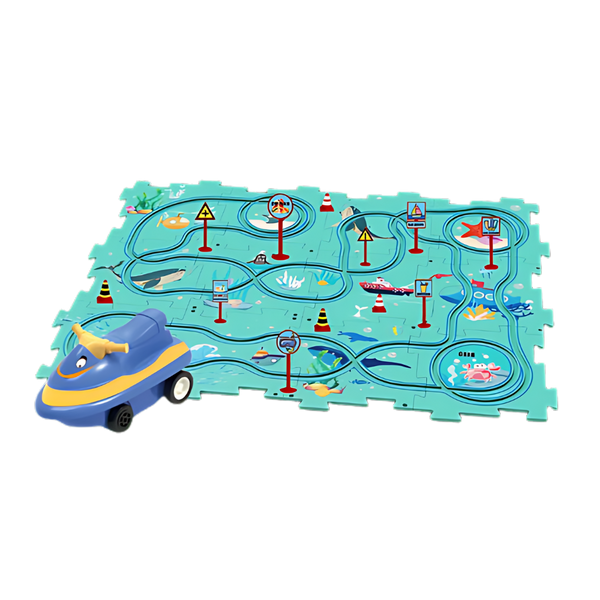 Educational Electric Car Track Set For Creative STEM Play
