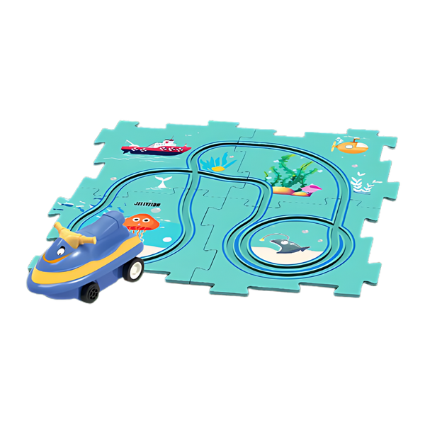 Educational Electric Car Track Set For Creative STEM Play