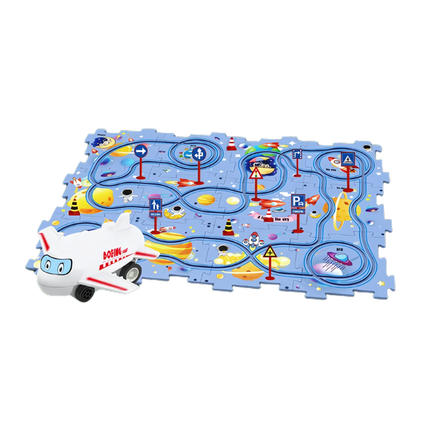 Educational Electric Car Track Set For Creative STEM Play
