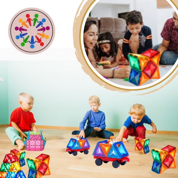 Educational Magnetic Building Blocks For Kids Promote Creative Teamwork