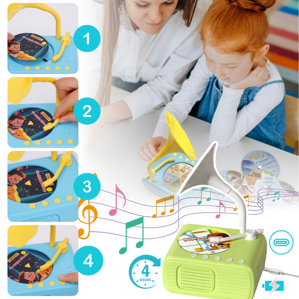 Premium Educational Retro Sound Toy for Kids With 96 Interactive Cards
