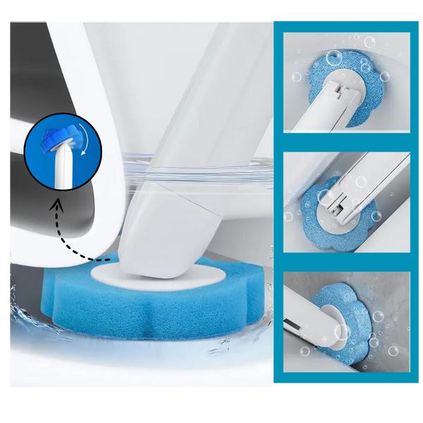 Disposable Toilet Brush With Hygienic Heads For Easy Cleaning