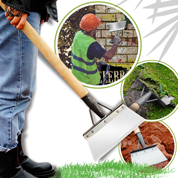 Ergonomic Garden Shovel for Easy Weeding and Debris Cleanup