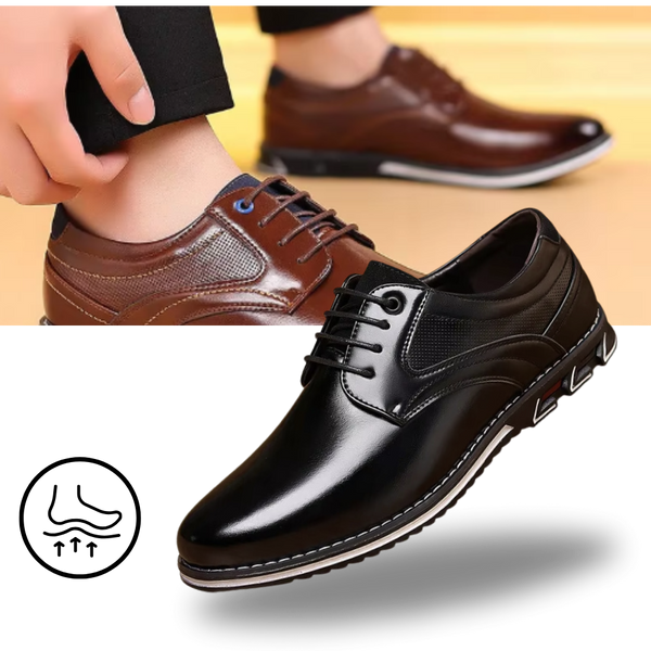 Premium Orthopedic Leather Shoes For All Day Comfort And Pain Relief