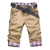 Mens Plaid Patch Cargo Shorts With Breathable Comfort And Versatile Pockets