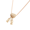 Mum Charm Necklace Symbolizing Bond With Children, Adjustable