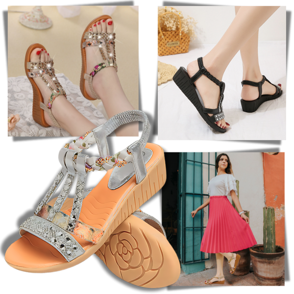 Boho Style Orthopedic Sandals All Day Comfort Premium