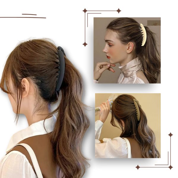 Premium Ponytail Holder Clip With Secure Comfort Grip For All Hair
