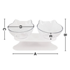 Elevated Cat Feeding Bowl With Ergonomic Comfort Design