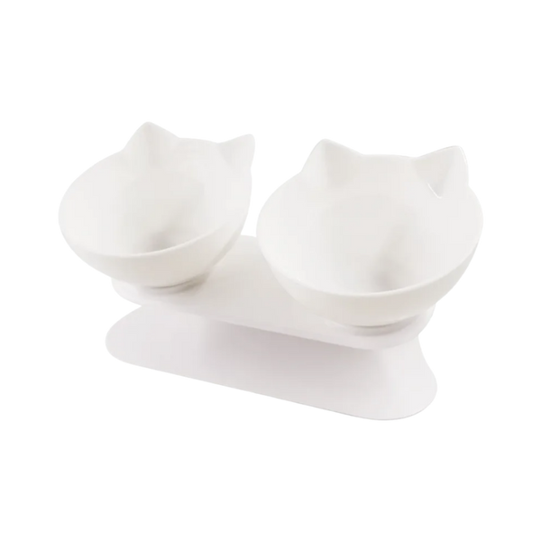 Elevated Cat Feeding Bowl With Ergonomic Comfort Design