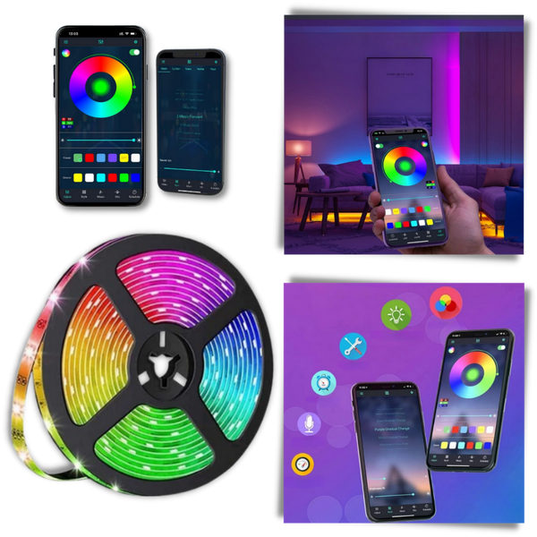 App Controlled RGB LED Strip for Energy Efficient Ambient Lighting