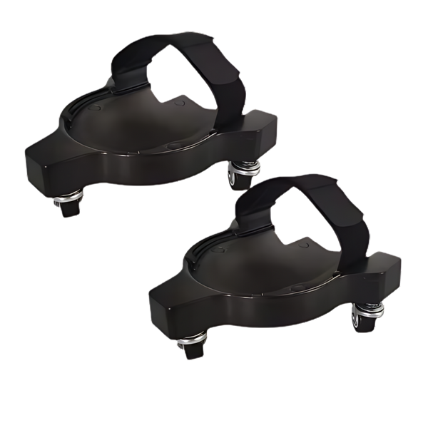 Flooring Knee Pads With Gel Cushions And Wheel Attachment