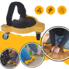 Flooring Knee Pads With Gel Cushions And Wheel Attachment