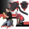 Flooring Knee Pads With Gel Cushions And Wheel Attachment
