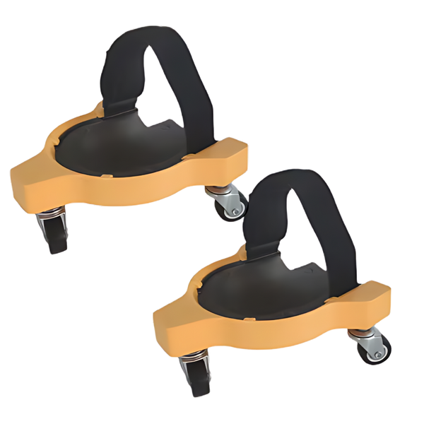 Flooring Knee Pads With Gel Cushions And Wheel Attachment