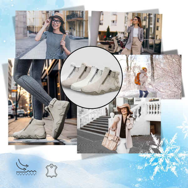 Leather Winter Boots With Ergonomic Comfort And Waterproof Design