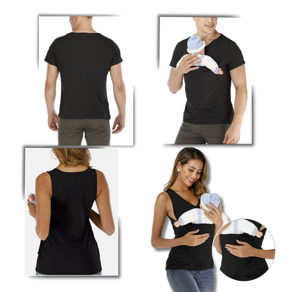 Ergonomic Kangaroo Bonding Tee Elevating Parent Child Connection