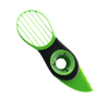 Ergonomic Avocado Cutter With Pitting And Scooping Tool