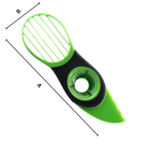 Ergonomic Avocado Cutter With Pitting And Scooping Tool