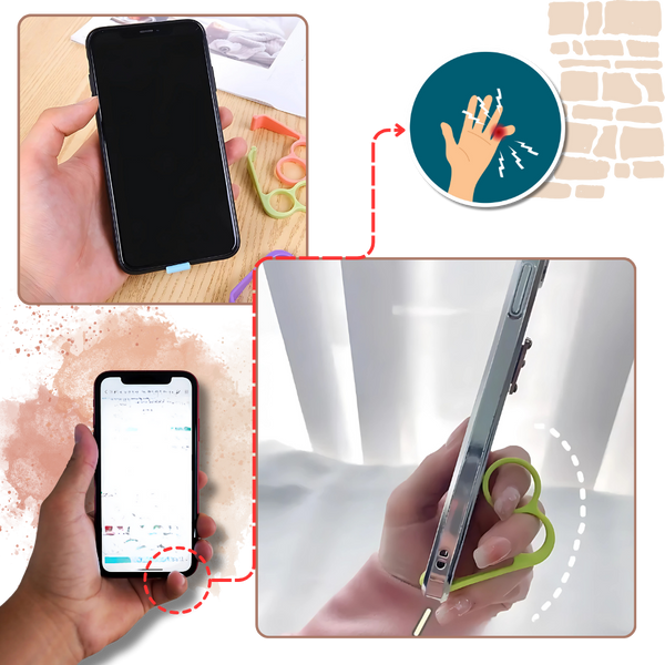 Ergonomic Phone Grip For Secure Hands Free Viewing And Comfort