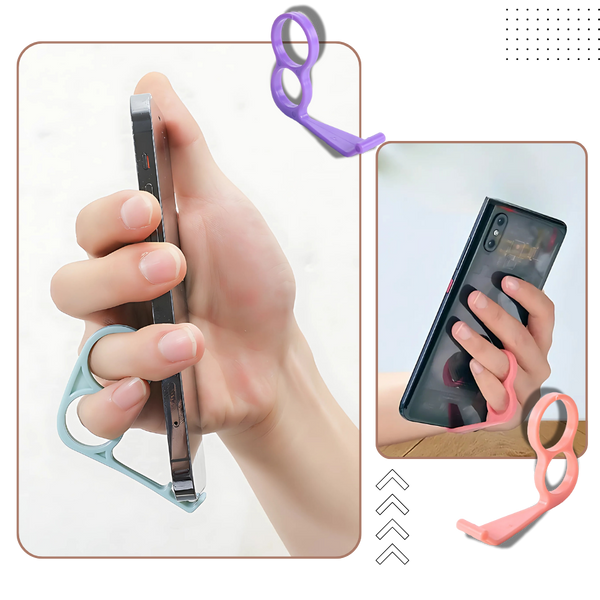 Ergonomic Phone Grip For Secure Hands Free Viewing And Comfort