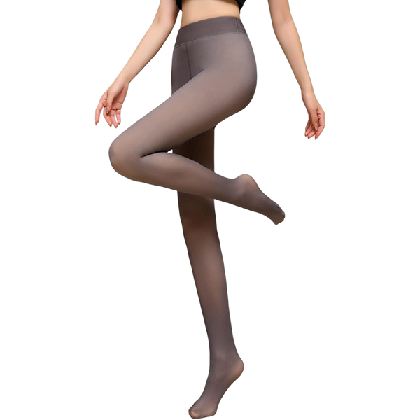 Fleece Lined Tights With Warmth And Slimming Effect For Winter