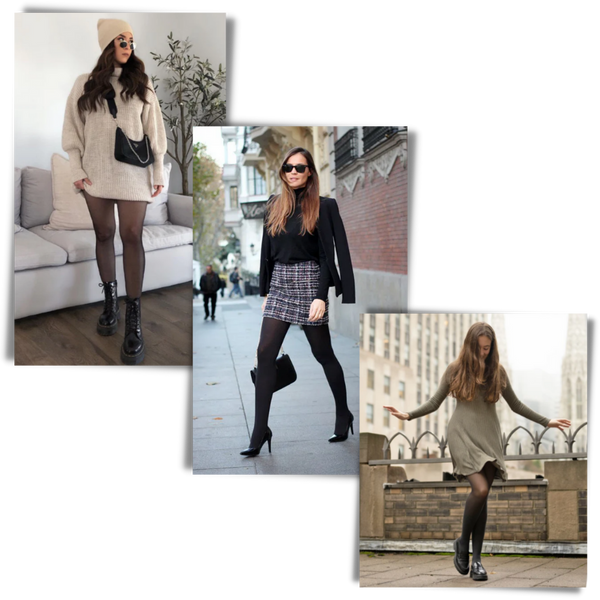 Fleece Lined Tights With Warmth And Slimming Effect For Winter