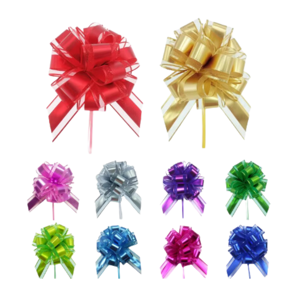 Easy Assembly Festive Ribbon Bows for Gift Wrapping and Decor