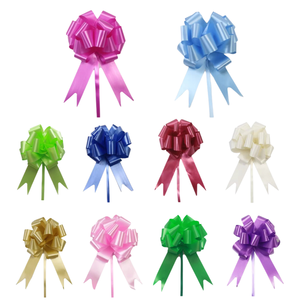 Easy Assembly Festive Ribbon Bows for Gift Wrapping and Decor