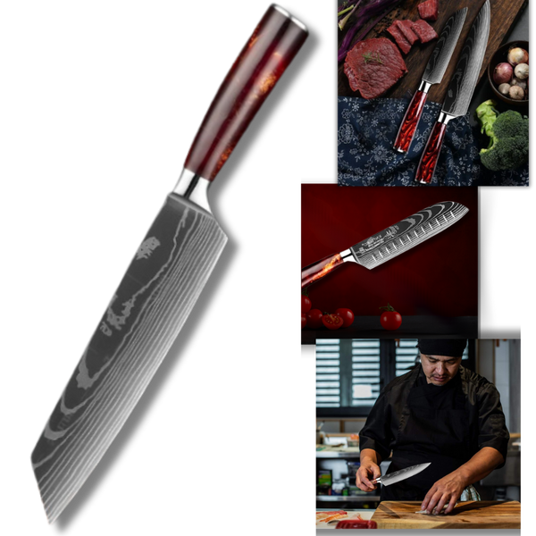 Japanese Knife Set for Precision Cutting and Lightweight Performance