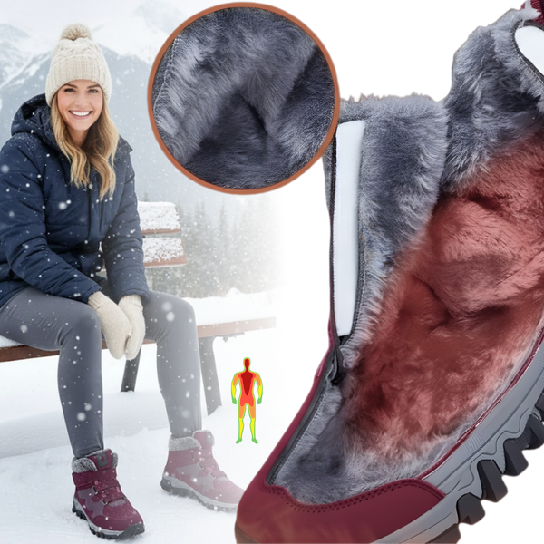 Warm Fleece Lined Winter Shoes With Non Slip Grip For All Day Comfort