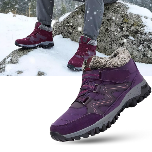 Warm Fleece Lined Winter Shoes With Non Slip Grip For All Day Comfort