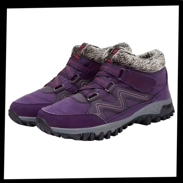 Warm Fleece Lined Winter Shoes With Non Slip Grip For All Day Comfort