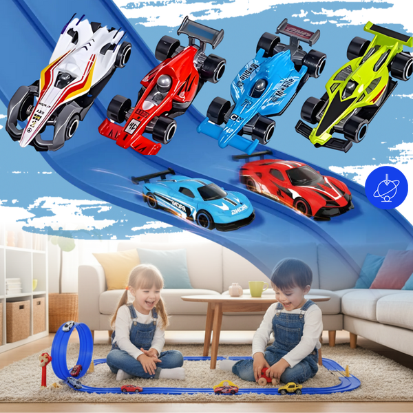 Flexible Two Lane Car Track With Strong Suction Cups For Any Surface