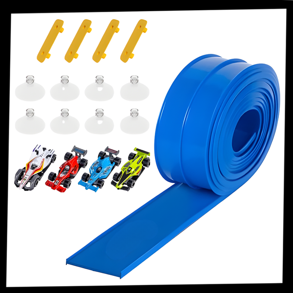 Flexible Two Lane Car Track With Strong Suction Cups For Any Surface