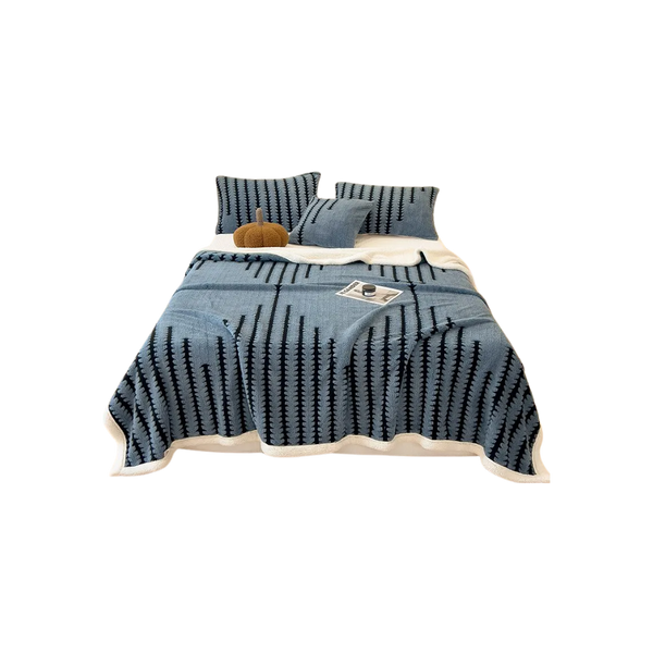 Jacquard Winter Blanket With Enhanced Heat Retention And Anti Static